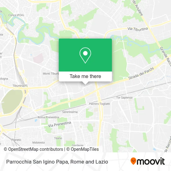 San Igino Pope Parish map