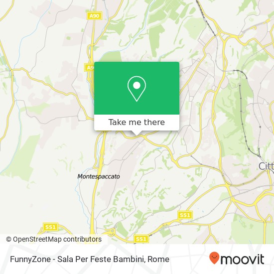 FunnyZone - Sala Per Feste Bambini map