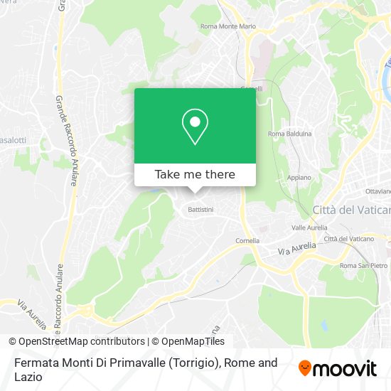 Fermata Monti Di Primavalle (Torrigio) map