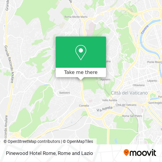 Pinewood Hotel Rome map