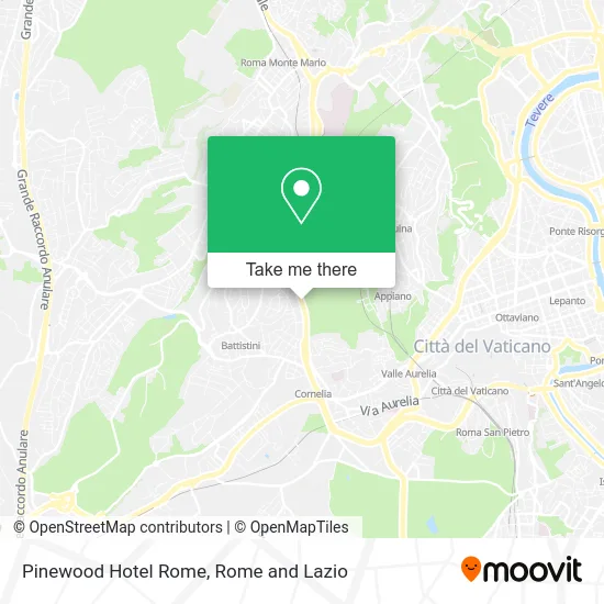 Pinewood Hotel Rome map