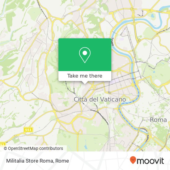 Militalia Store Roma map