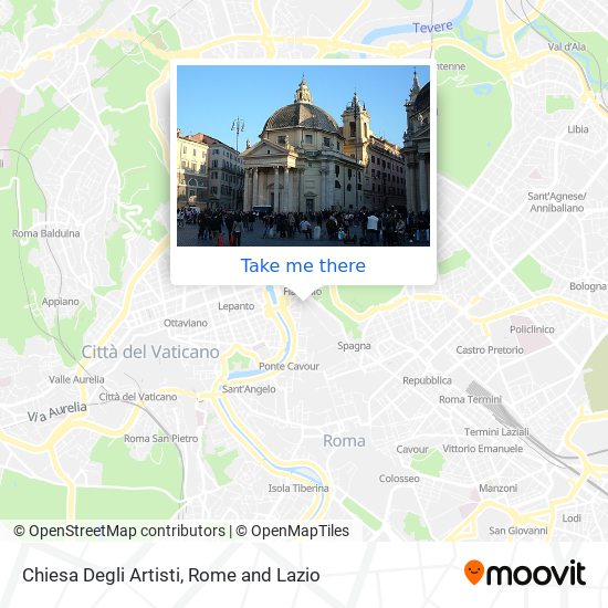 Chiesa Degli Artisti map