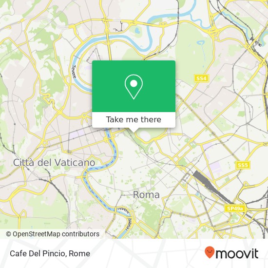 Cafe Del Pincio map
