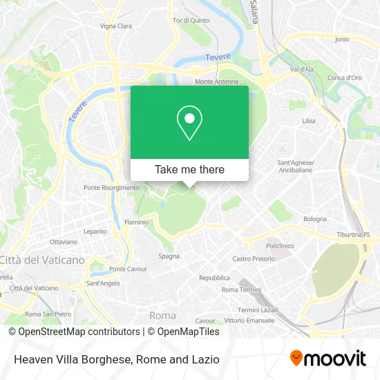 Heaven Villa Borghese map