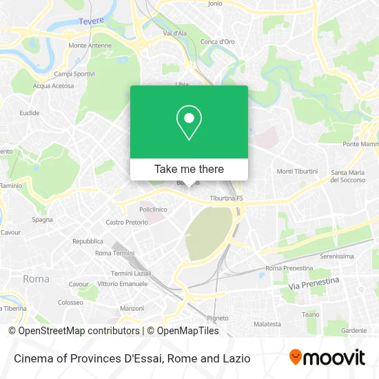 Cinema of Provinces D'Essai map