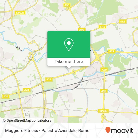 Maggiore Fitness - Palestra Aziendale map