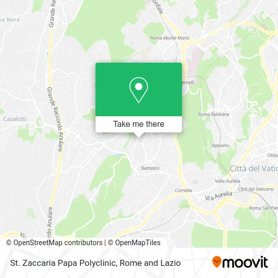 St. Zaccaria Papa Polyclinic map