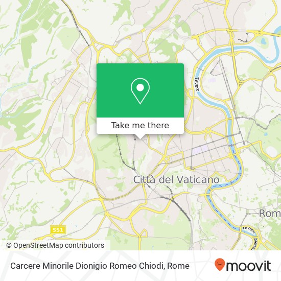 Carcere Minorile Dionigio Romeo Chiodi map