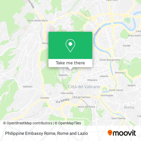 Philippine Embassy Rome map