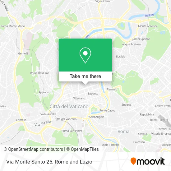 Via Monte Santo 25 map