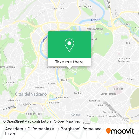 Accademia Di Romania (Villa Borghese) map
