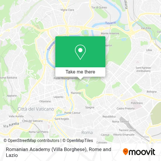 Romanian Academy (Villa Borghese) map