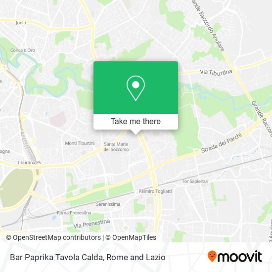 Bar Paprika Tavola Calda map
