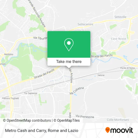 Metro Cash and Carry map
