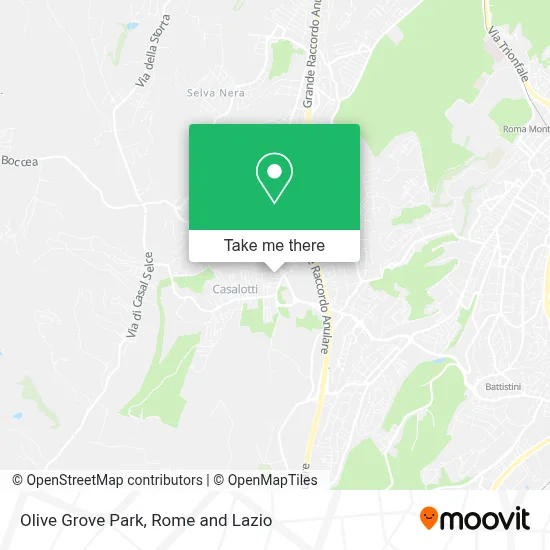 Olive Grove Park map