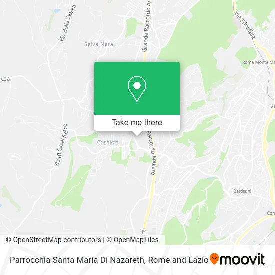 Saint Mary of Nazareth Parish map
