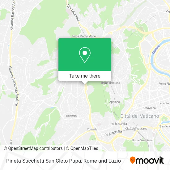 Sacchetti San Cleto Papa Pine Grove map