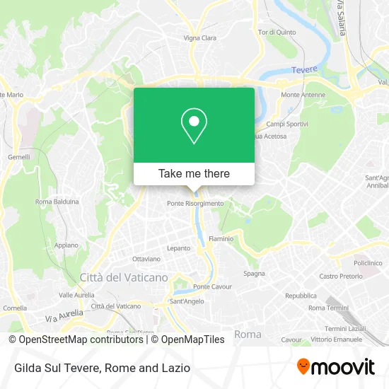 Gilda Sul Tevere map