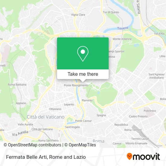 Fermata Belle Arti map