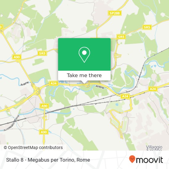 Stallo 8 - Megabus per Torino map