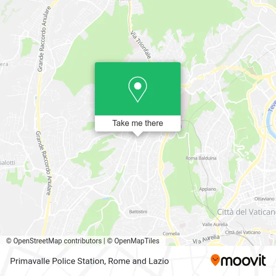Primavalle Police Station map
