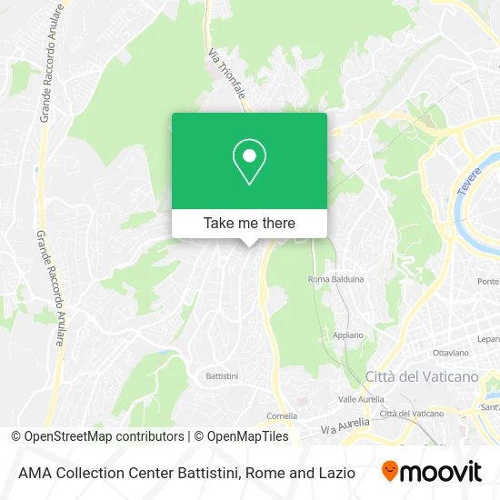 AMA Collection Center Battistini map
