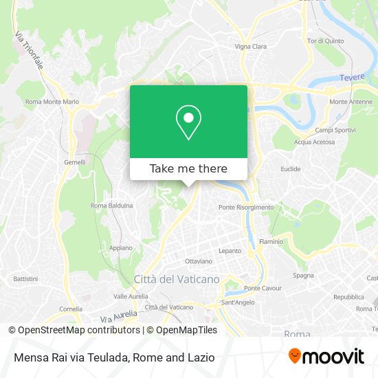 Mensa Rai via Teulada map