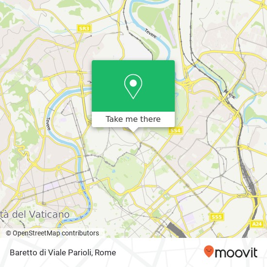 Baretto di Viale Parioli map