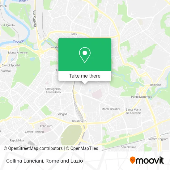 Collina Lanciani map