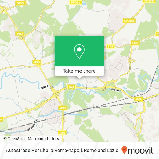 Autostrade Per L'italia Roma-napoli map