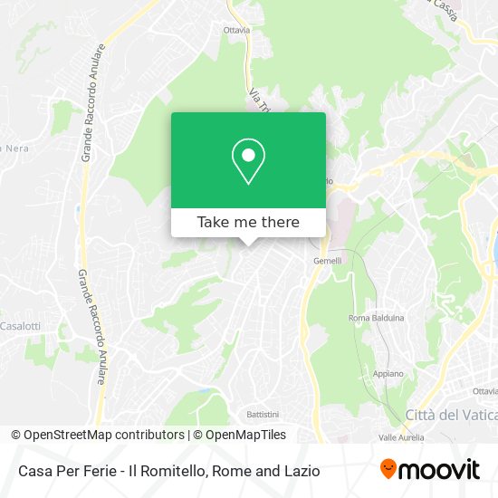 Casa Per Ferie - Il Romitello map