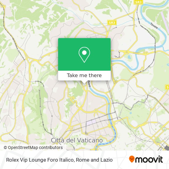 Rolex Vip Lounge Foro Italico map