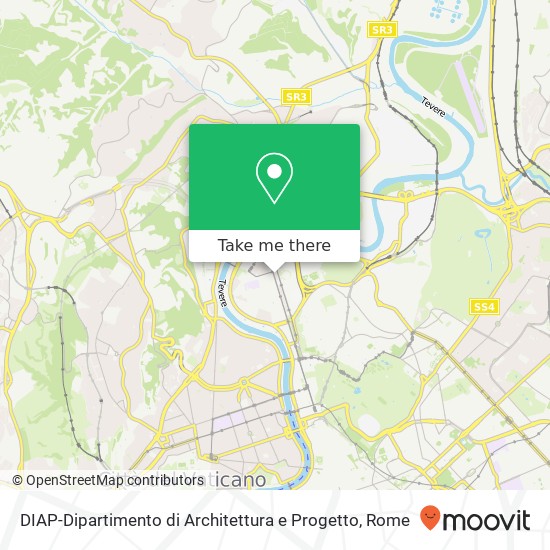 DIAP-Dipartimento di Architettura e Progetto map