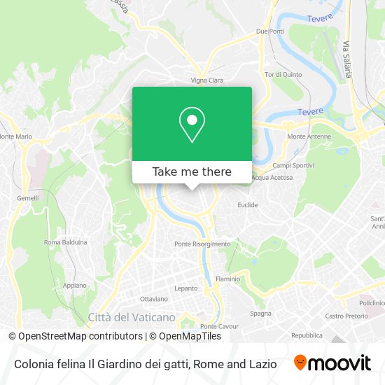 Colonia felina Il Giardino dei gatti map