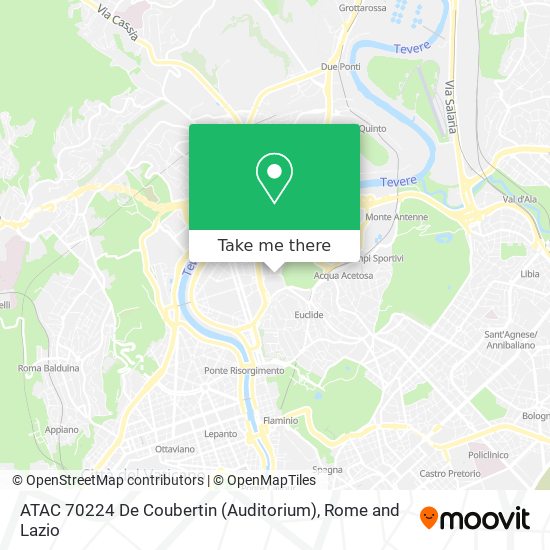 ATAC 70224 De Coubertin (Auditorium) map