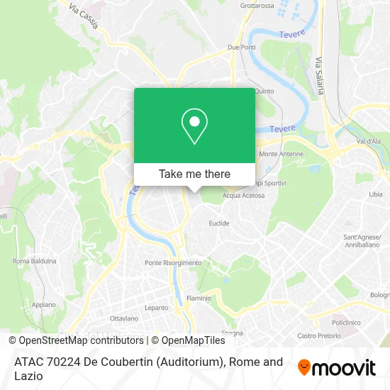 ATAC 70224 De Coubertin (Auditorium) map