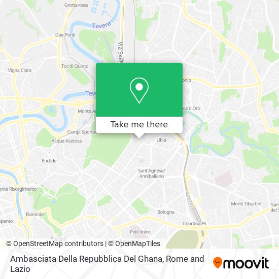 Ambasciata Della Repubblica Del Ghana map