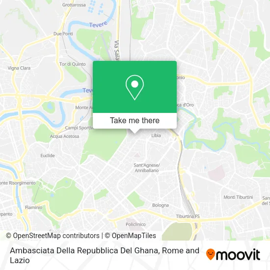 Ambasciata Della Repubblica Del Ghana map
