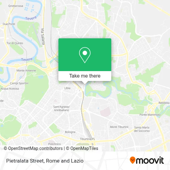 Pietralata Street map