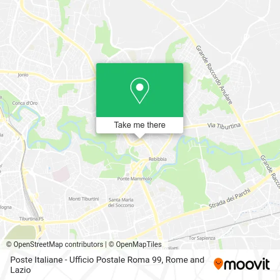 Italian Post Office - Rome 99 Post Office map