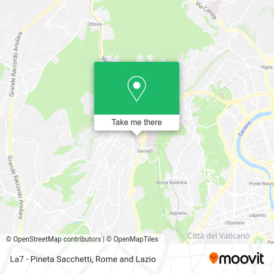 La7 - Pineta Sacchetti map