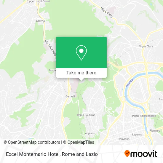 Excel Montemario Hotel map