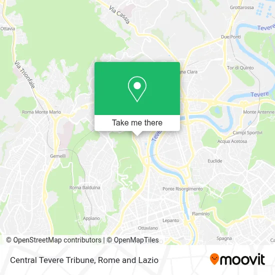 Central Tevere Tribune map