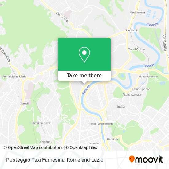 Posteggio Taxi Farnesina map