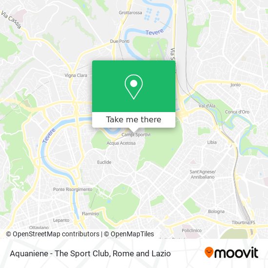 Aquaniene - The Sport Club map