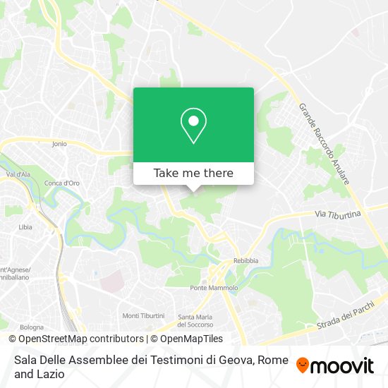 Sala Delle Assemblee dei Testimoni di Geova map