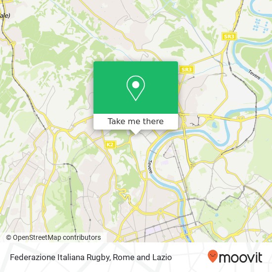 Federazione Italiana Rugby map