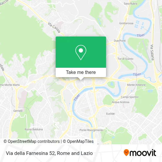 Via della Farnesina 52 map