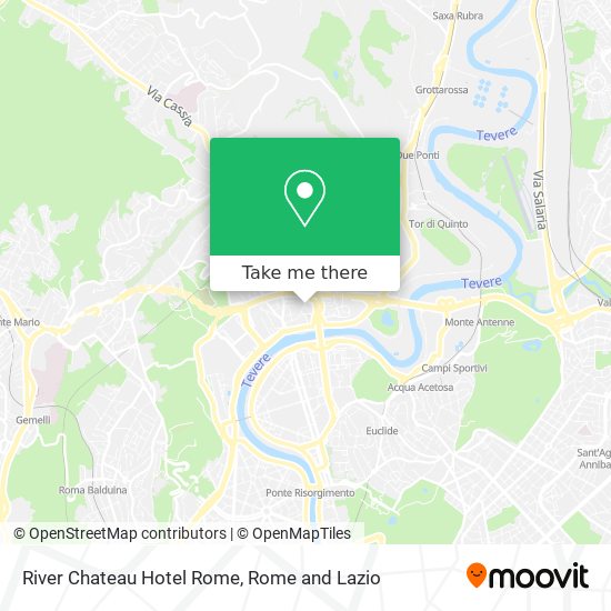 River Chateau Hotel Rome map